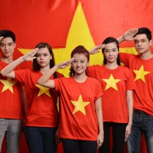 Áo Thun Cổ Tròn Cờ Đỏ Sao Vàng Việt Nam Tay Ngắn – TTCT0033